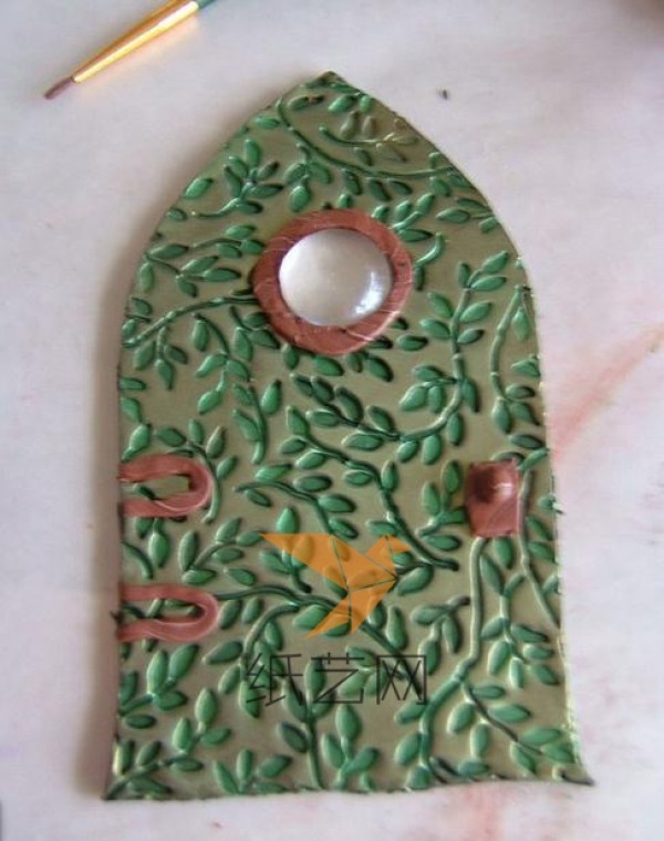 Tutorial for making a gorgeous door made of ultra-light clay