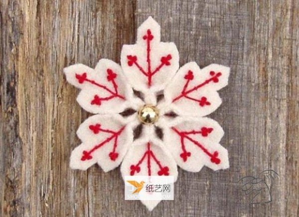 A complete picture collection of 18 kinds of handmade non-woven snowflakes