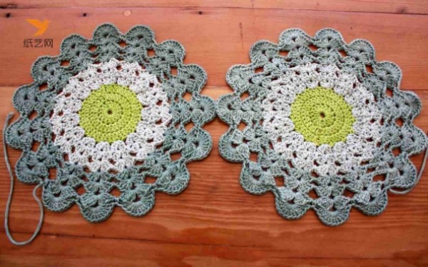 Tutorial on how to knit a thickened crochet insulation mat