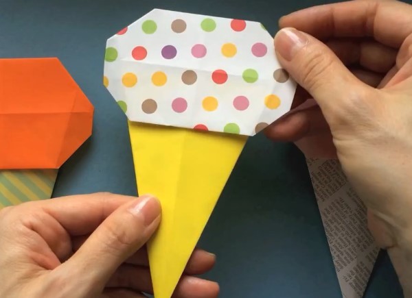 Simple Origami Origami Tutorial for Kids Origami Ice Cream