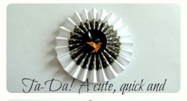 Paper art circular folding fan-like decorative objects making tutorial paper art tutorial