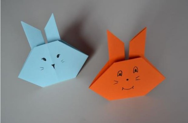 Cute origami rabbit handmade tutorial for children