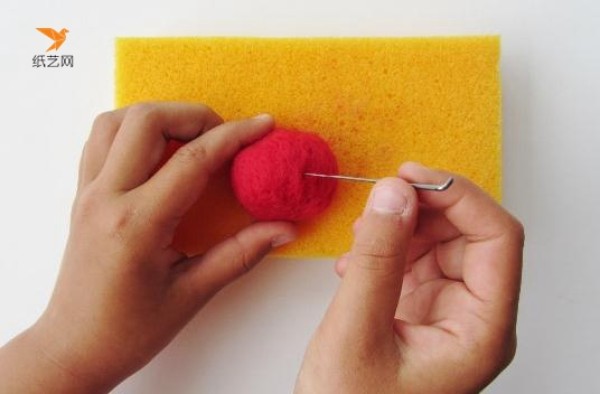 Tutorial on how to make cute little wool felt mushrooms