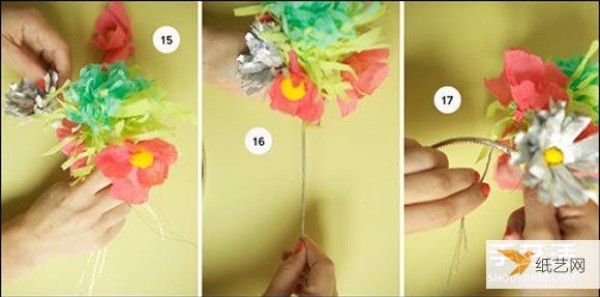 Tutorial on making beautiful headbands using crepe paper folding