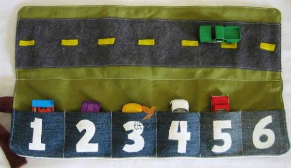 Exquisite handmade fabric storage bag. Use old items to transform jeans into storage bags.