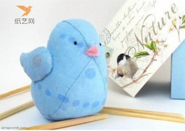 Fabric Tutorial Blue Fabric Bird DIY Making Tutorial