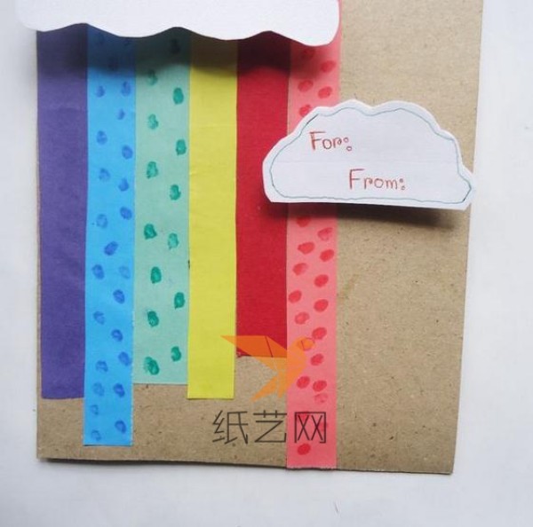 Small fresh cloud three-dimensional greeting card, birthday card, Valentines Day card making tutorial