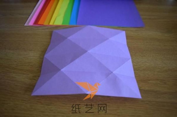 Making colorful origami fireworks