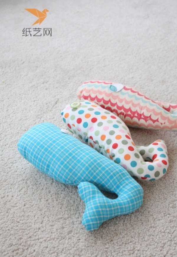 Fabric Tutorial Cute and Gentle Fabric Whale Soft Pillow DIY Making Tutorial