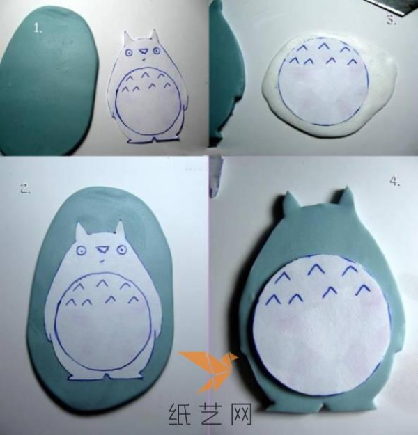 Tutorial on making cute Totoro as a New Year gift