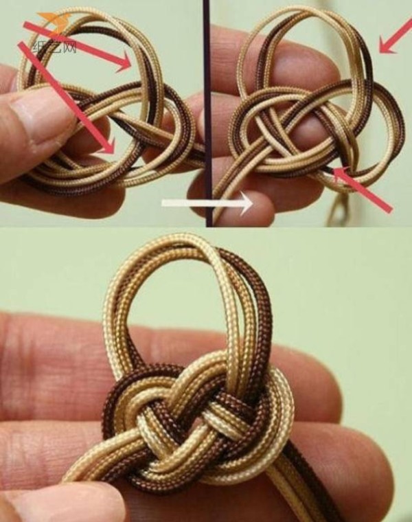 Weaving tutorial Simple and elegant three-color braided bracelet making tutorial