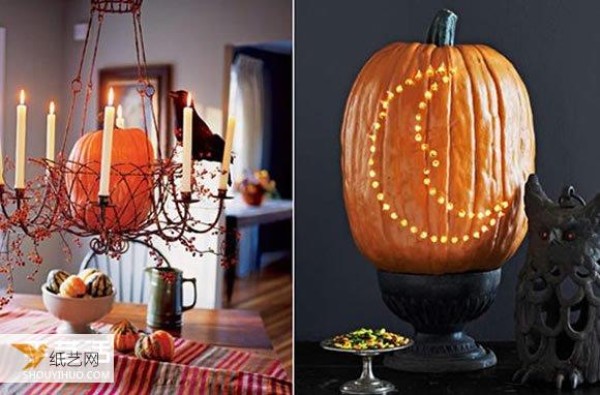 Very personalized Halloween pumpkin lantern making tutorial pictures