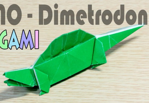 How to fold a dinosaur? Spinosaurus origami tutorial