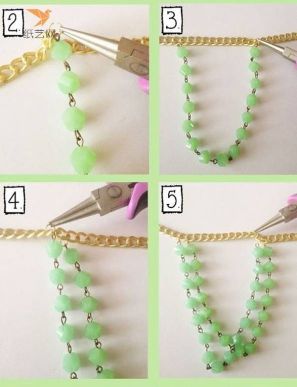 Beading Tutorial Bishan Spring Green Necklace Beading Tutorial