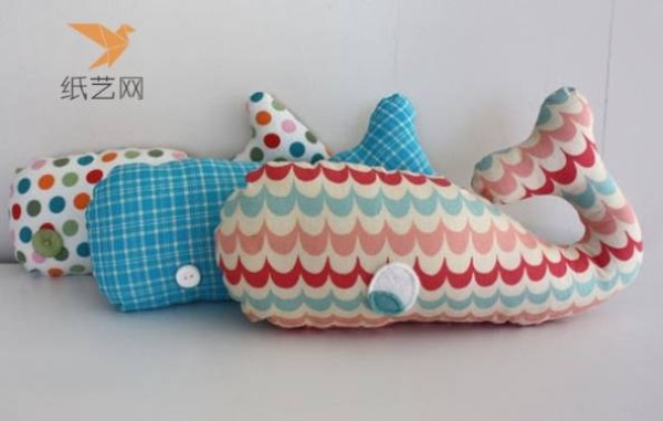 Fabric Tutorial Cute and Gentle Fabric Whale Soft Pillow DIY Making Tutorial