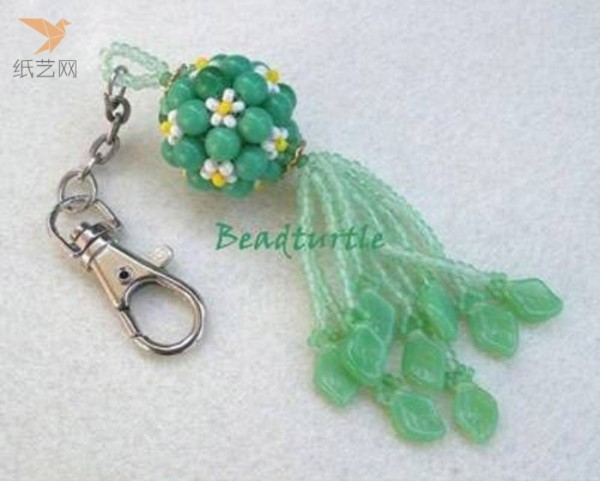 Exquisite knitting tutorial teaches you how to make beautiful retro style beaded ball tassel decorative pendant pendant DIY hand knitting tutorial