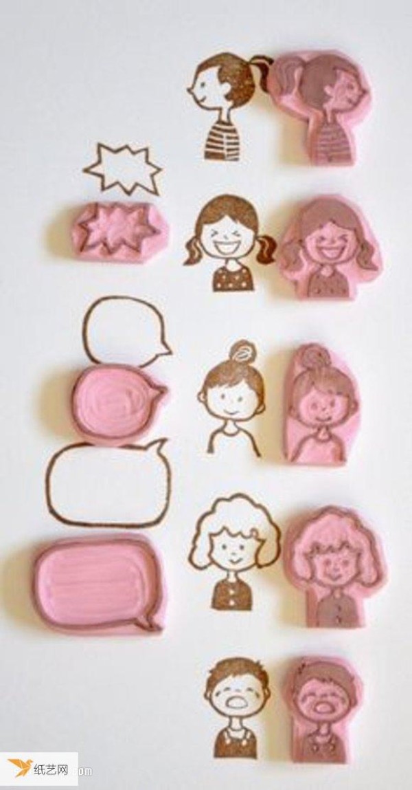 There is always a hand-making tutorial for 40 personalized rubber stamps that suits you