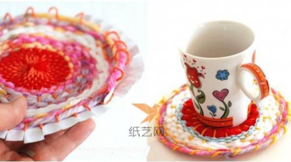 Tutorial on how to make beautiful thick coasters using disposable paper plates