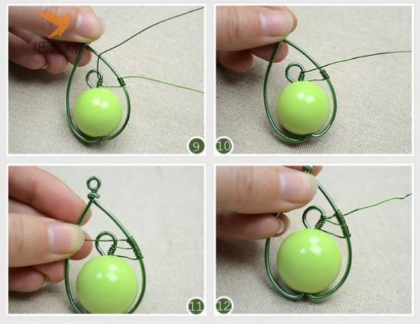 A teardrop in my heart beaded necklace pendant making tutorial beaded tutorial