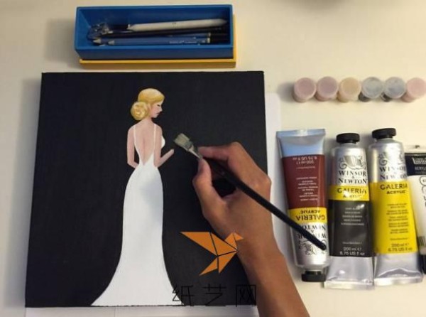 How about giving your own three-dimensional bridal decoration painting to your newlywed friends?