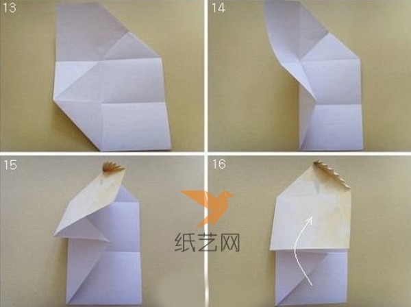 Origami feather envelope tutorial