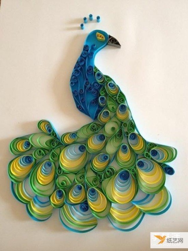 Appreciation of pictures of hand-made particularly beautiful paper quilling works