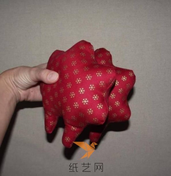 Festive fabric lamb doll, mascot for the Year of the Sheep