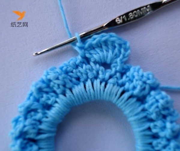 A beautiful crochet rubber band makeover