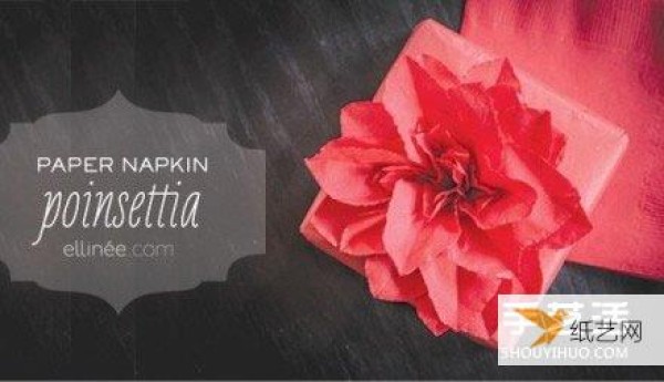 The most special Christmas flower: Illustration of how to make poinsettia paper flowers