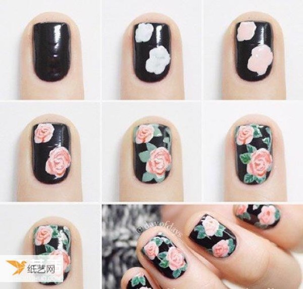 Fashionable looking summer manicure picture tutorial pictures