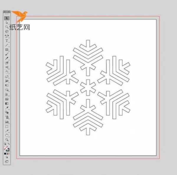 Simple DIY tutorial for making paper-cut snowflake pattern Christmas greeting cards in batches