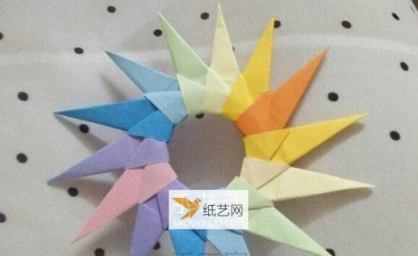 Pictures of the steps for folding paper darts by hand