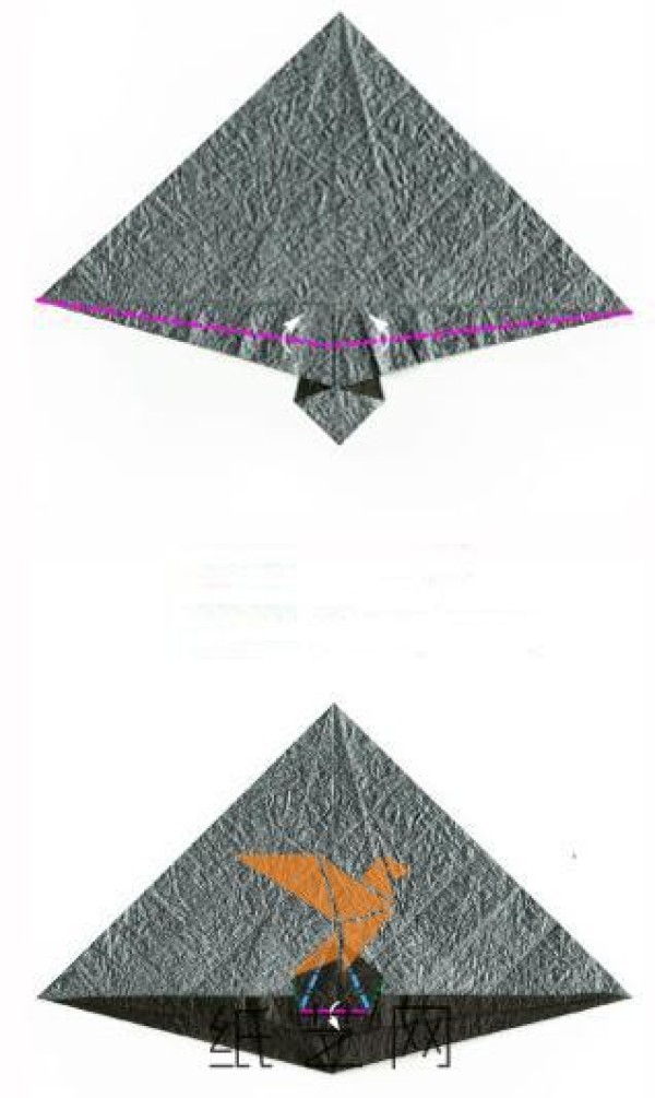 Detailed tutorial on making magical standing origami paper cranes