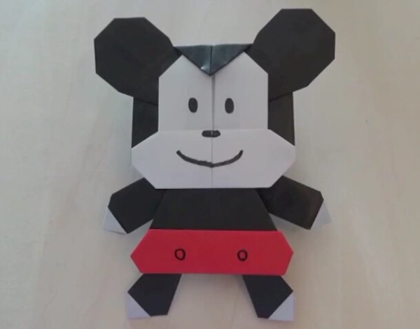 Origami Mickey Mouse | Origami Mickey video hand-making tutorial