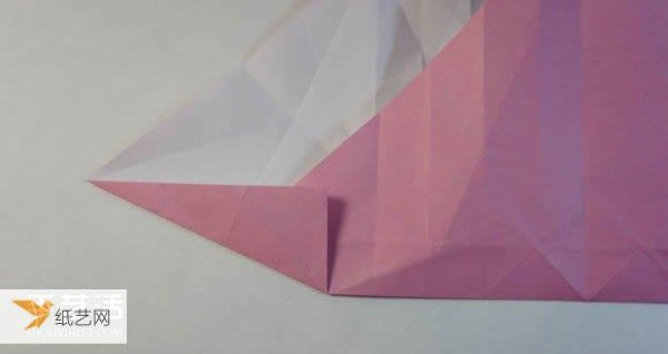 Illustrated step-by-step tutorial for girls using origami to fold something that looks complicated