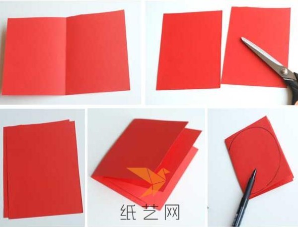 Illustrated tutorial for children to make cute three-dimensional fruit Teachers Day greeting cards by hand