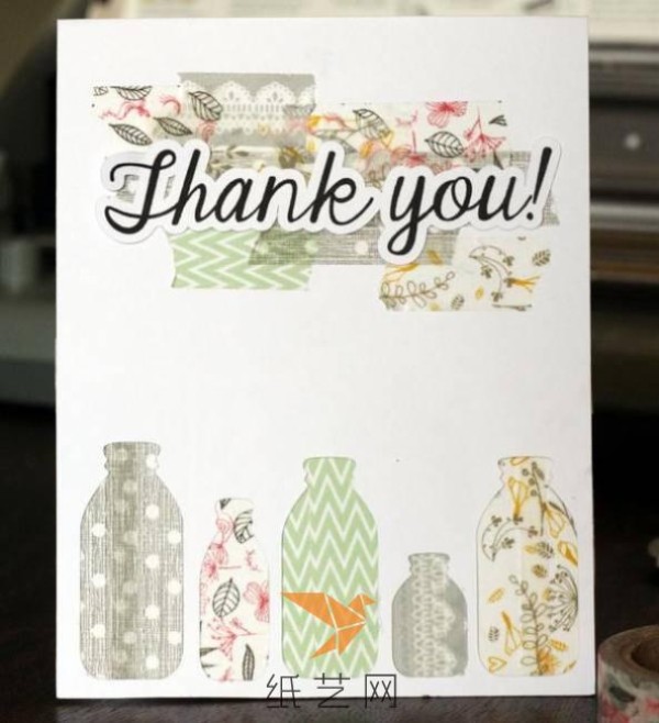 Simple and beautiful washi tape tutorial for making greeting cards