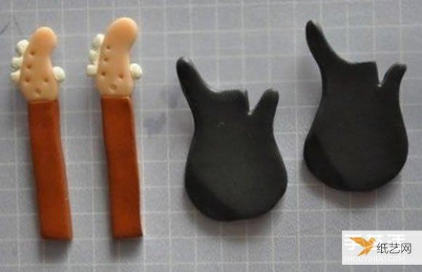 Tutorial on making personalized mini guitar pendants using ultra-light clay