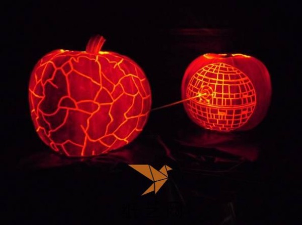 Death Star Pumpkin Lantern Halloween Lantern Making Tutorial