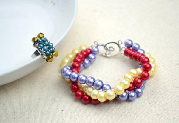 Beautiful Handmade Beaded Bracelet Beaded Ring Tutorial