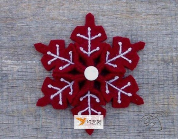 A complete picture collection of 18 kinds of handmade non-woven snowflakes