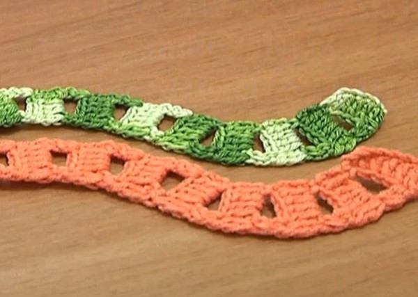 Knitting crochet snake belt hand knitting tutorial