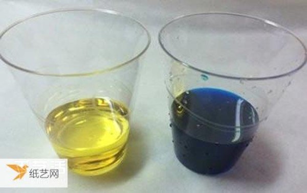 A simple experiment on oil and water separation: using different densities to separate oil and water