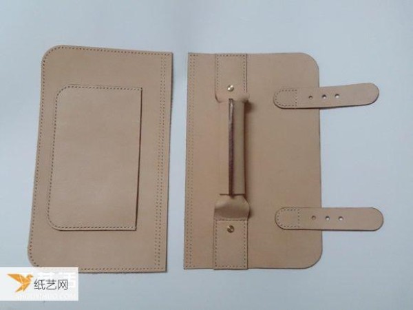 Illustrated steps for making your own personalized Cambridge bag using vegetable tanned leather