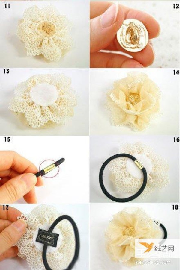 Tutorial on making a personalized Mori girl style lace headband