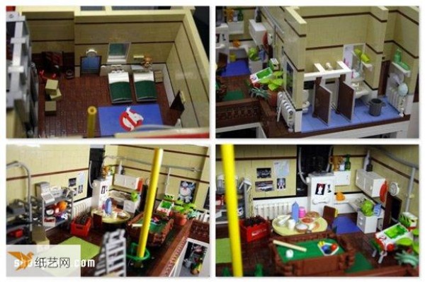 A very realistic model of the Ghostbusters headquarters built by Lego Gundam