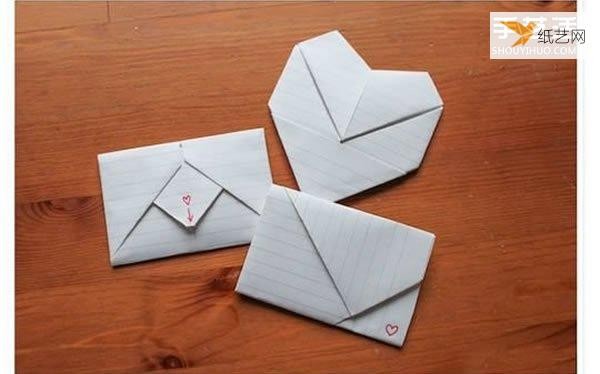 Illustrated step-by-step tutorial on how to fold a truly loving love letter envelope