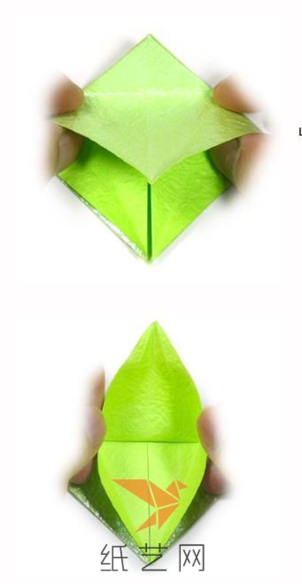 Tutorial on making origami swallows for Spring Festival