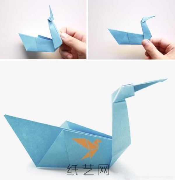 Simple origami swan making tutorial