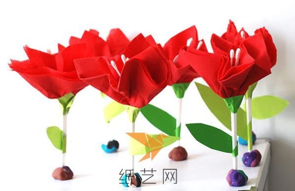 Beautiful childrens handmade paper flower Teachers Day gift making tutorial